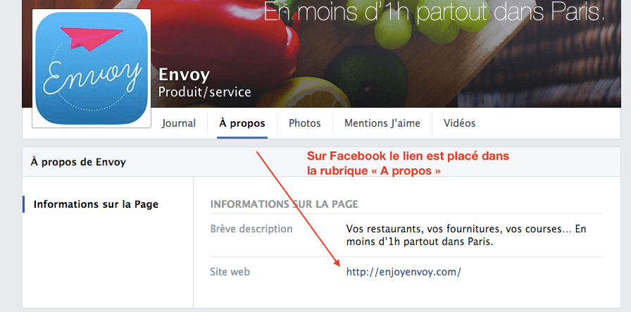 Backlink Facebook Envoy