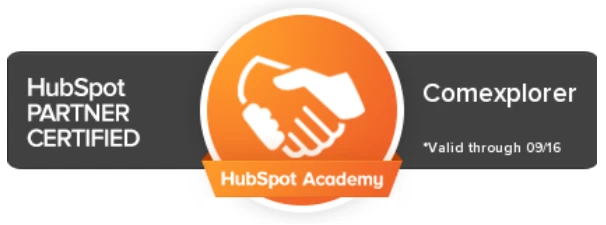 Badge de la HubSpot Academy de l'agence ComExplorer